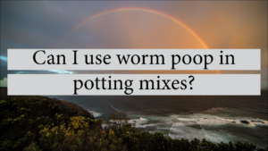 Can I Use Worm Poop In Potting Mixes?